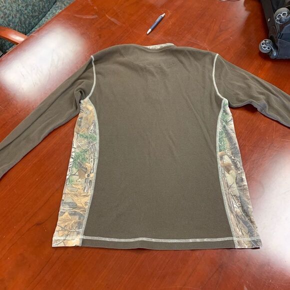 Deer Tree Thermal Henley sz L EUC - Picture 2 of 2